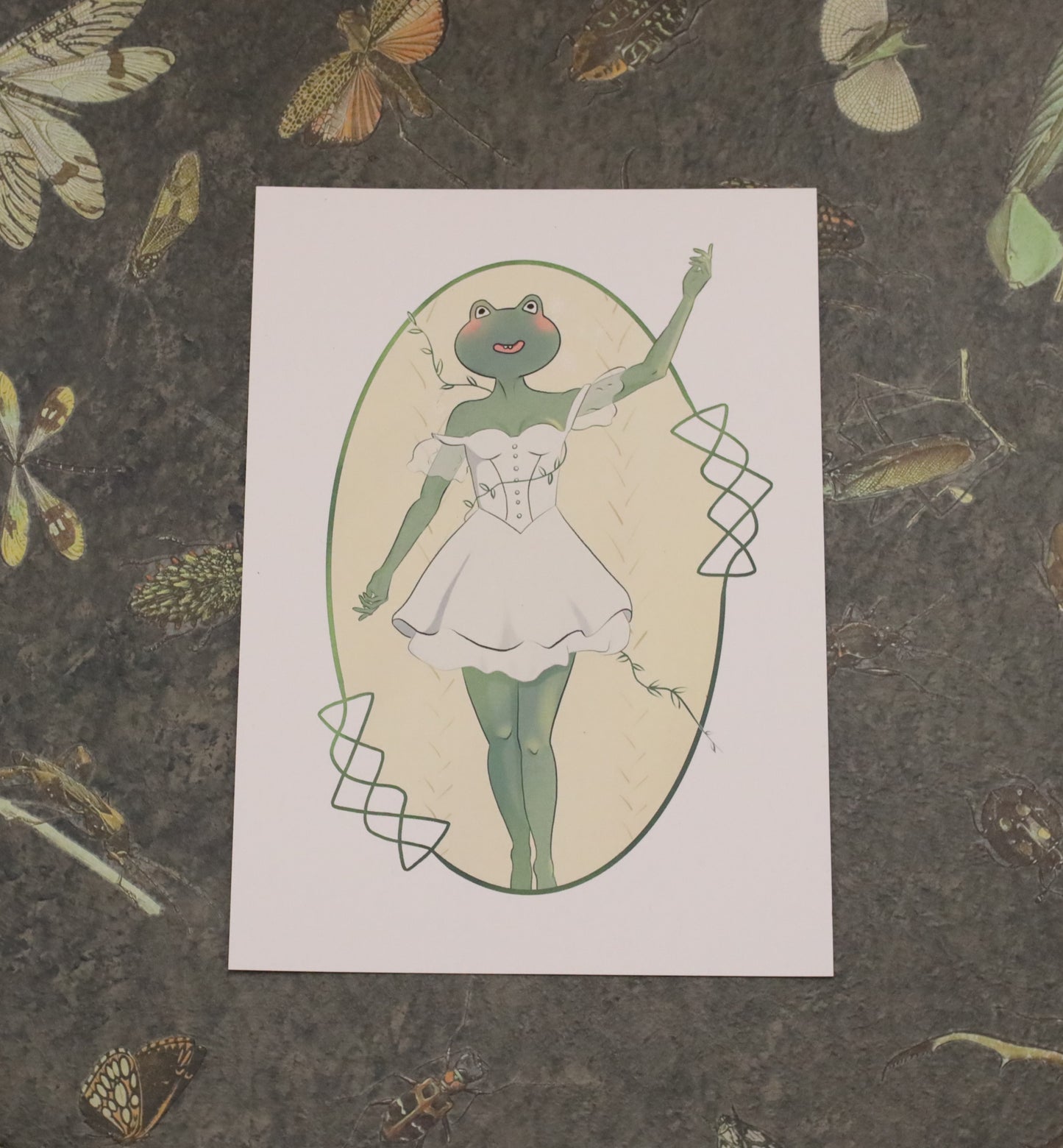 Frog Girl A5 Print