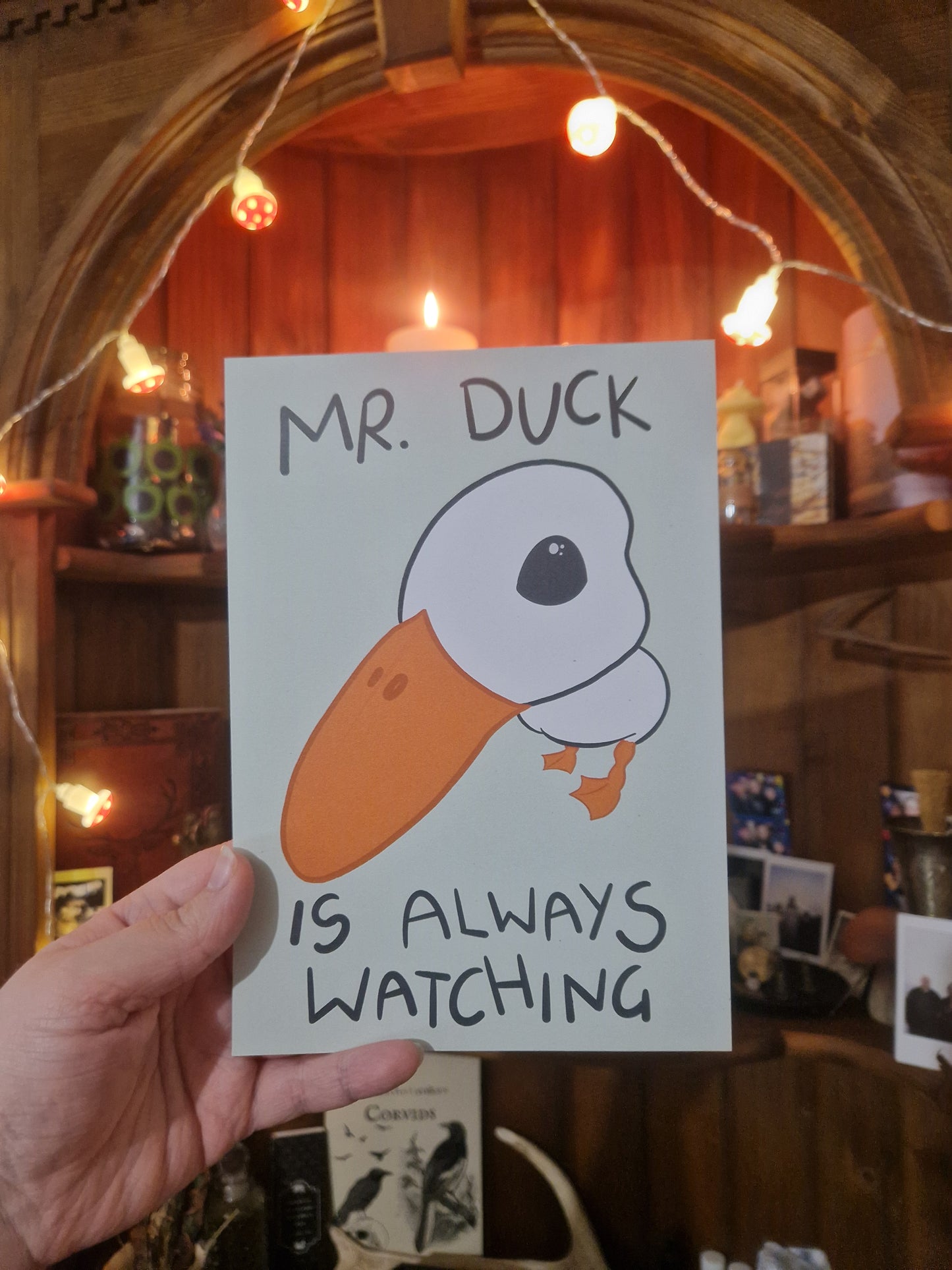 Mr Duck Is Always Watching A5 Print
