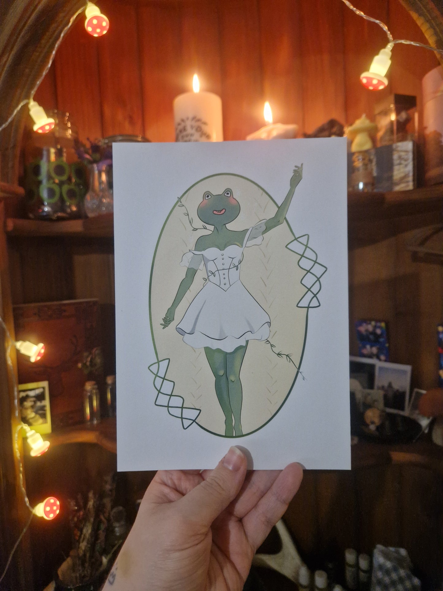 Frog Girl A5 Print