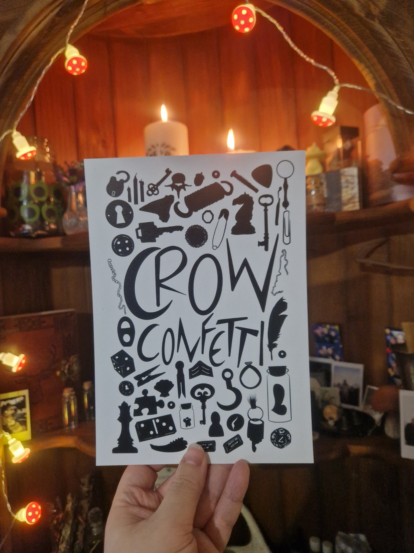 Crow Confetti A5 Print