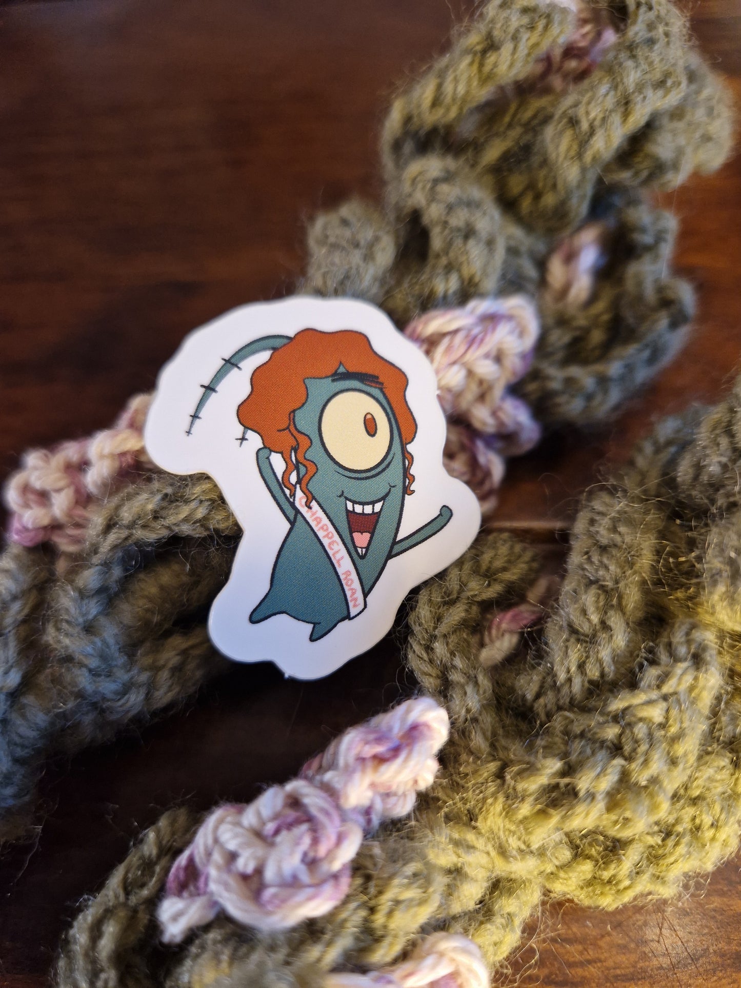 Pink Pony Plankton Sticker