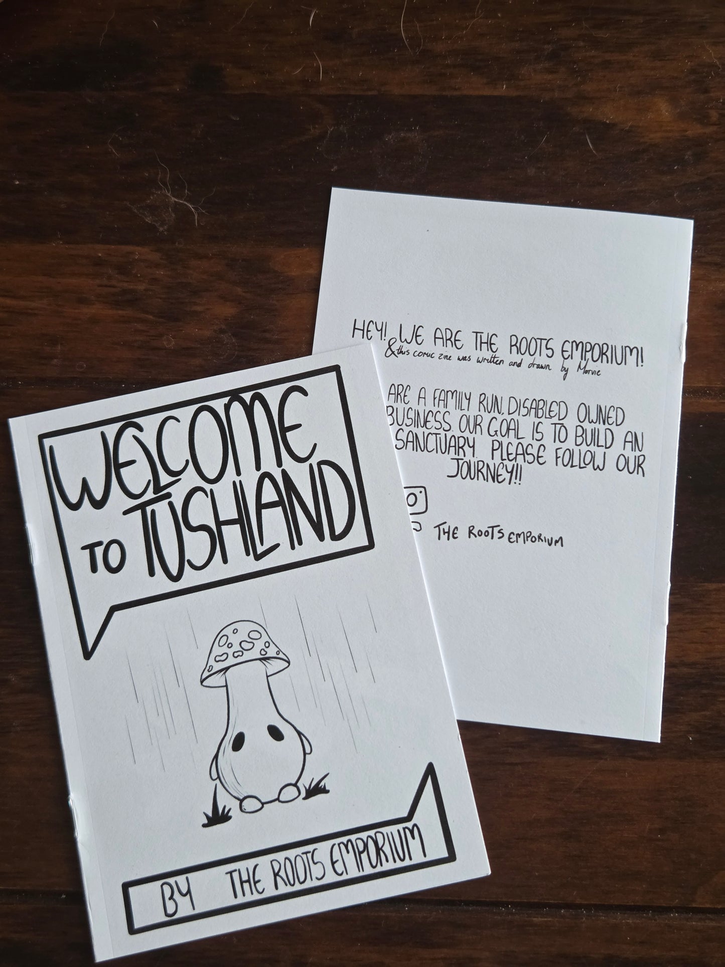 Welcome To Tushland A6 Zine