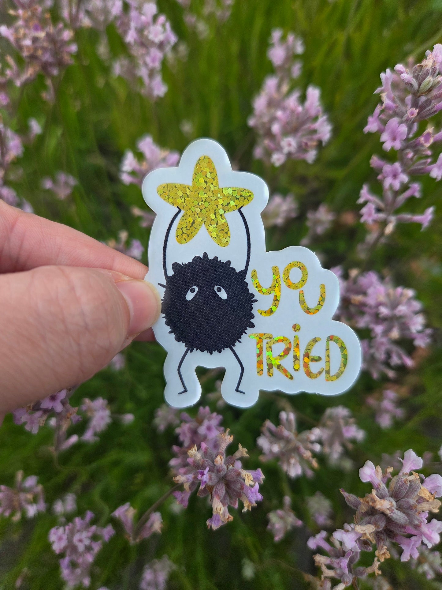 Soot Sprite says you tried, well done! Sticker