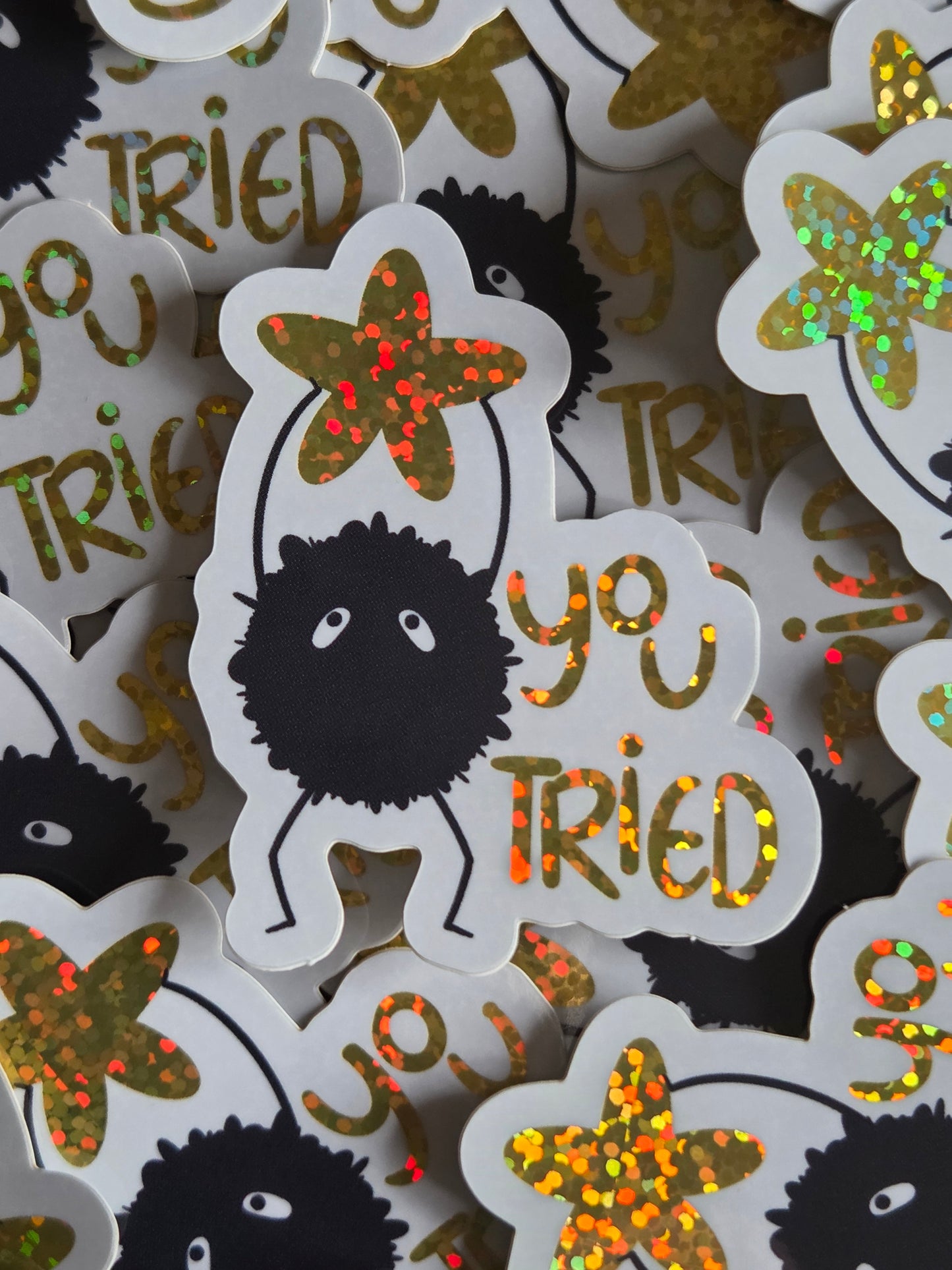 Soot Sprite says you tried, well done! Sticker