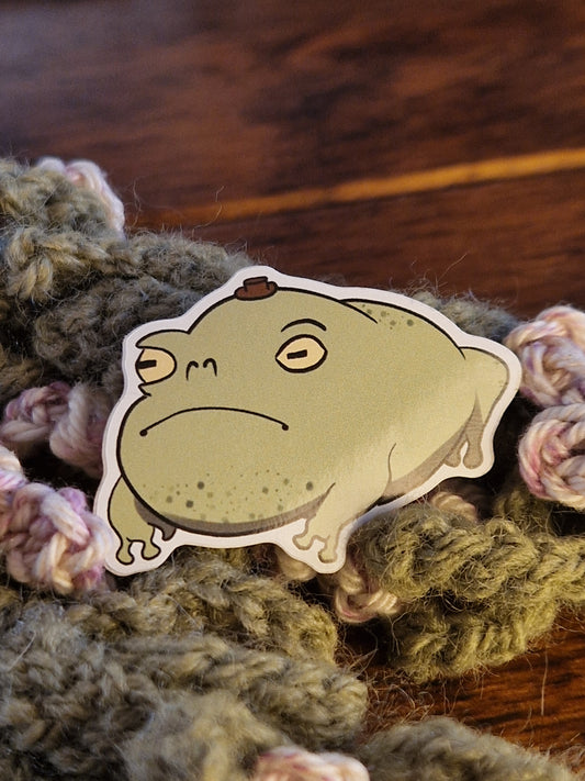 Distinguished Gentleman Frog Sticker