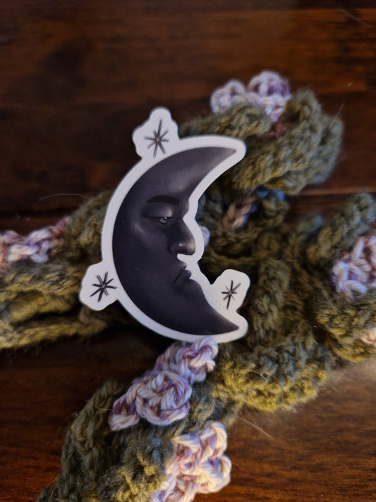 Moody Moon Sticker