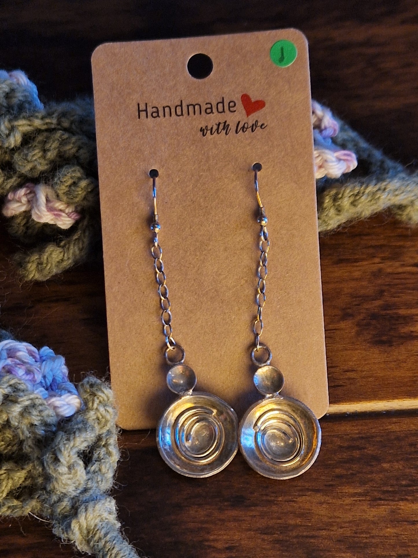 Sterling Silver Spiral Earrings