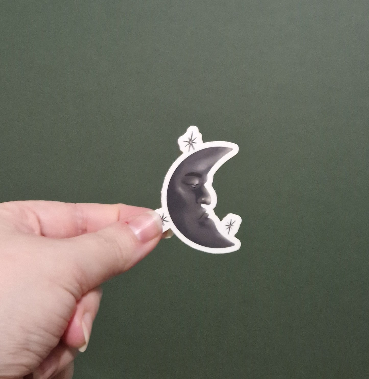 Moody Moon Sticker