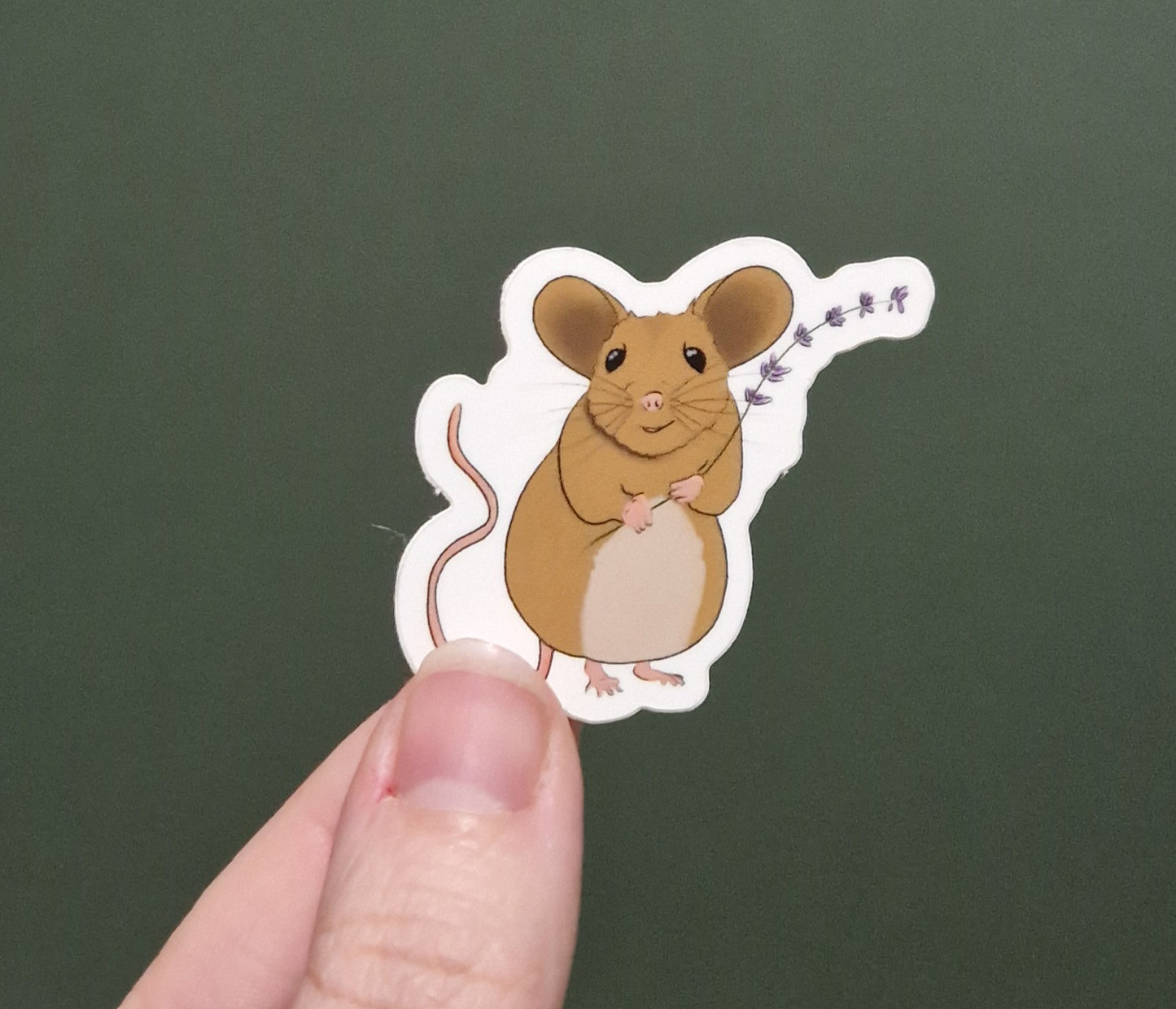 Mouse & Lavender Sticker